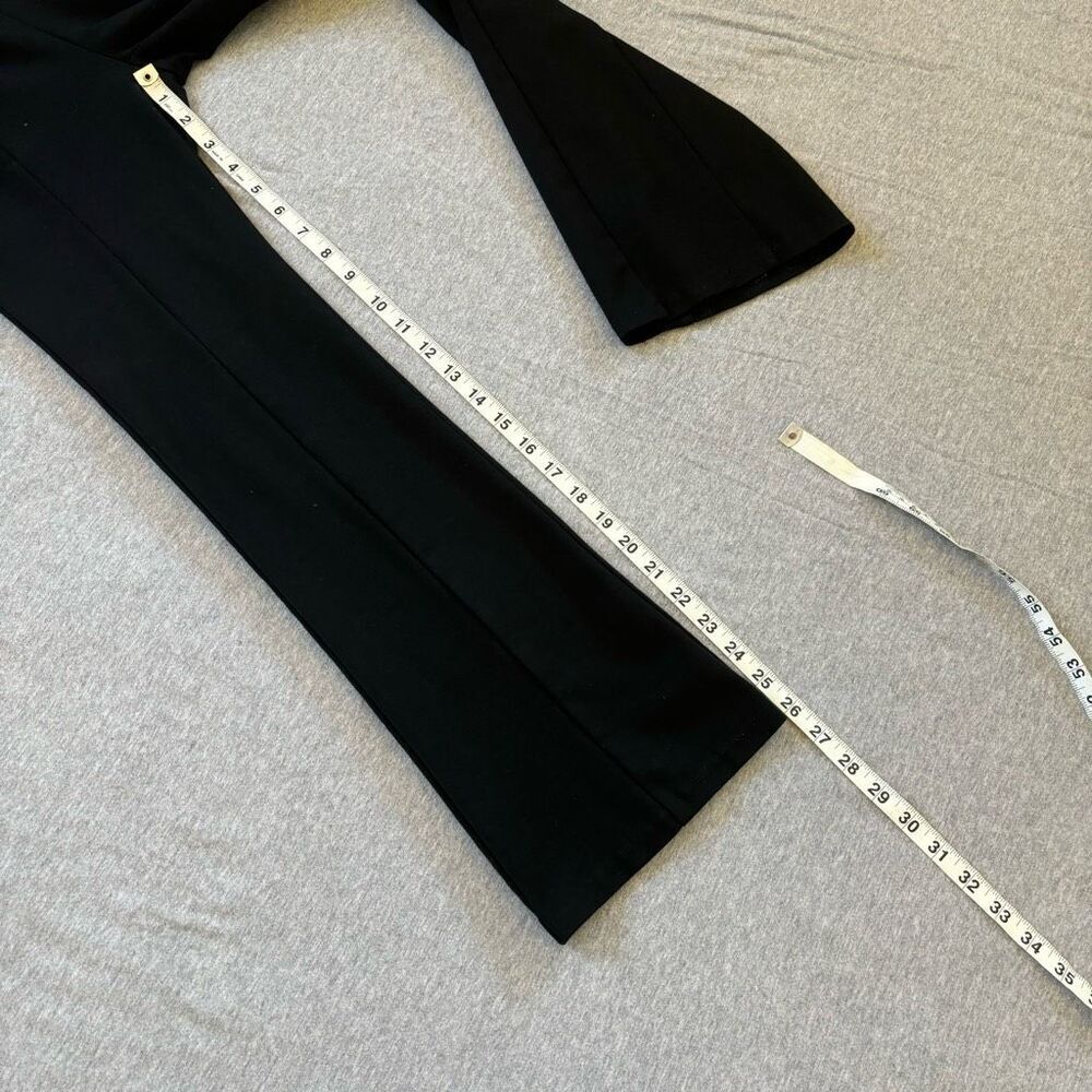 International Concepts INC NWOT black crop ankle flare pull on pants size 0 peti - Picture 6 of 7